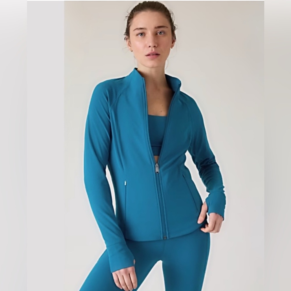 NWT 1X Athleta Salutation Jacket Lapis Blue